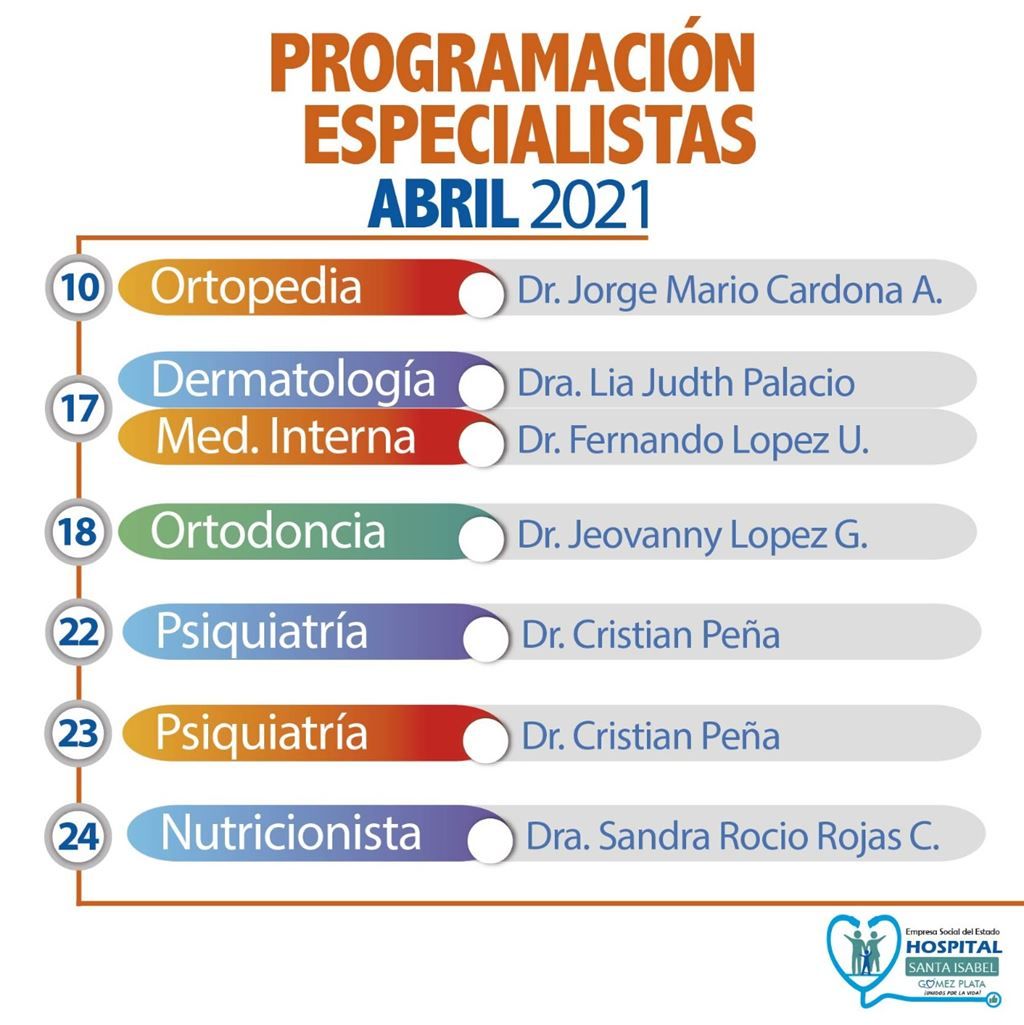 ESPECIALISTAS ABRIL